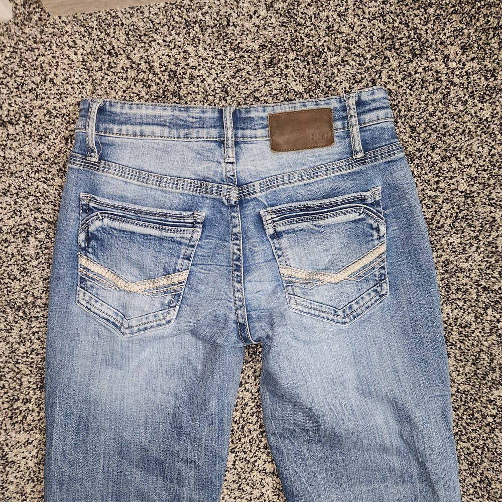 Bke Buckle Jake Jeans Men's 30x30 Stretch Thick Stitch Work Wear Cowboy Rodeo
